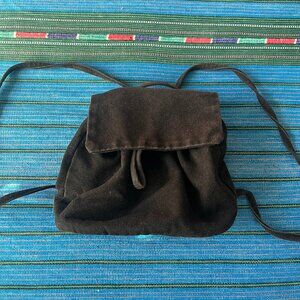 Baggu black canvas mini backpack